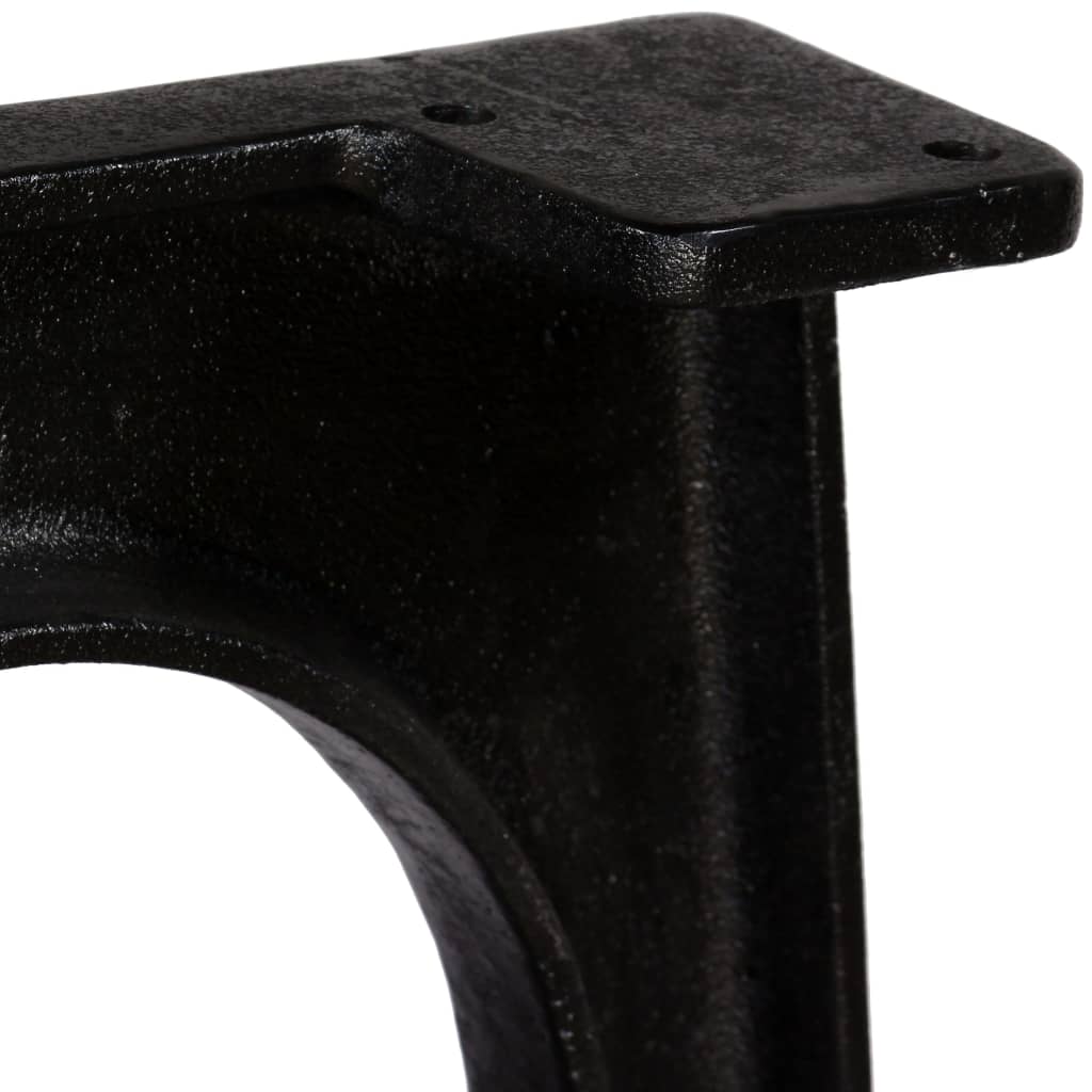 2 Patas de mesa de comedor en hierro macizo fundido