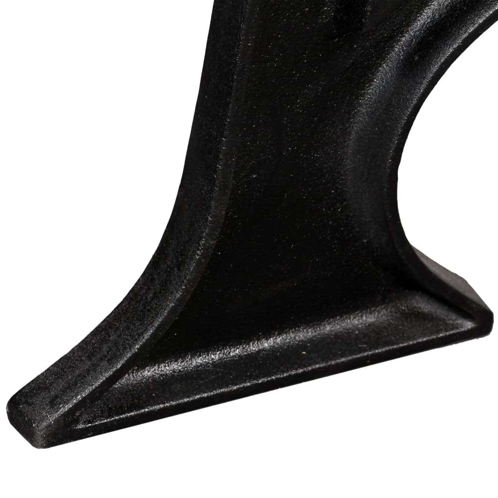 2 Patas de mesa de comedor en hierro macizo fundido