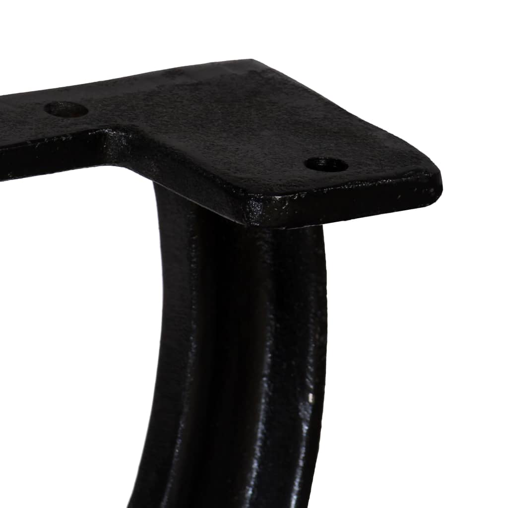 Patas de banco estructura en X 2 uds hierro fundido
