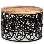 Mesa de centro de madera maciza de mango 60x40 cm