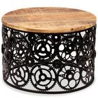 Mesa de centro de madera maciza de mango 60x40 cm