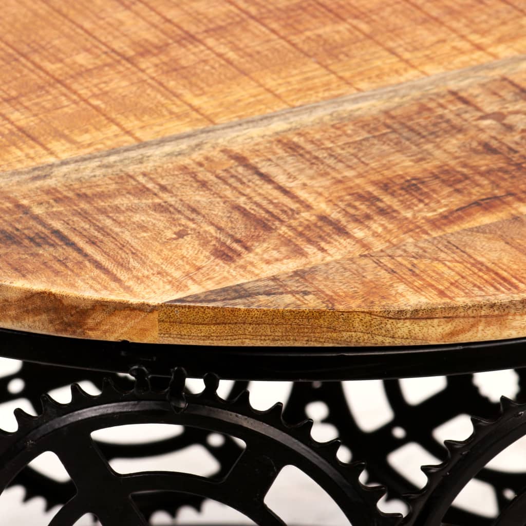 Mesa de centro de madera maciza de mango 60x40 cm