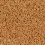 Felpudo de fibra de coco color natural 2 unidades 24mm 40x60cm