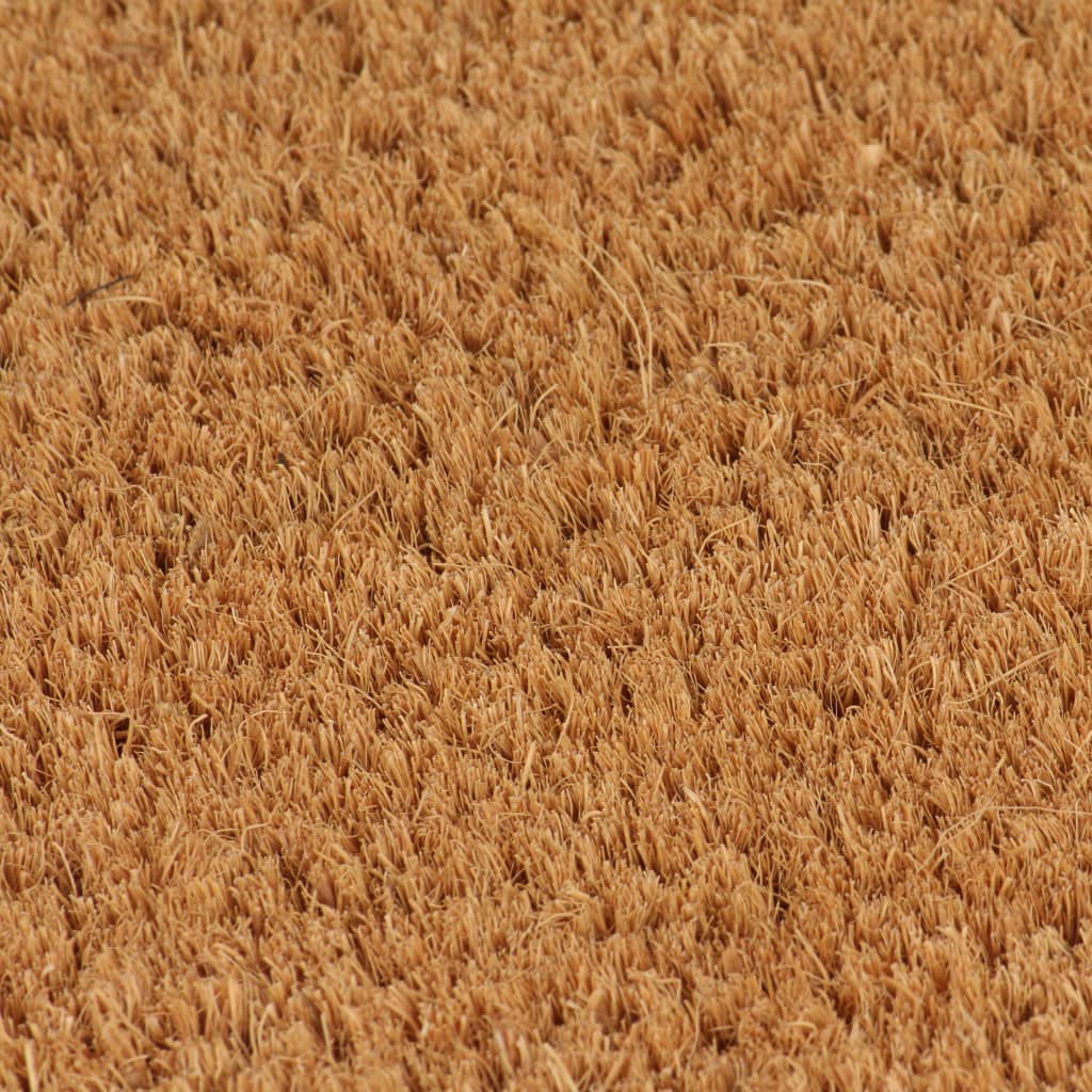 Felpudo de fibra de coco color natural 2 unidades 24mm 40x60cm