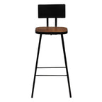 Juego de mesa alta y taburetes 3 piezas madera maciza reciclada