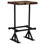 Set de muebles de bar 3 pzas madera maciza reciclada multicolor