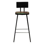 Muebles de bar 7 piezas madera maciza reciclada multicolor