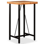 Mesa alta de cocina de madera maciza de acacia 180x70x107 cm