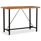 Mesa alta de cocina de madera maciza de acacia 180x70x107 cm