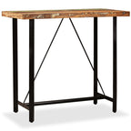 Mesa alta de cocina de madera maciza reciclada 180x70x107 cm