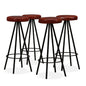 2-piece genuine leather kitchen bar stools