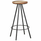Taburetes de cocina 2 unidades madera maciza reciclada