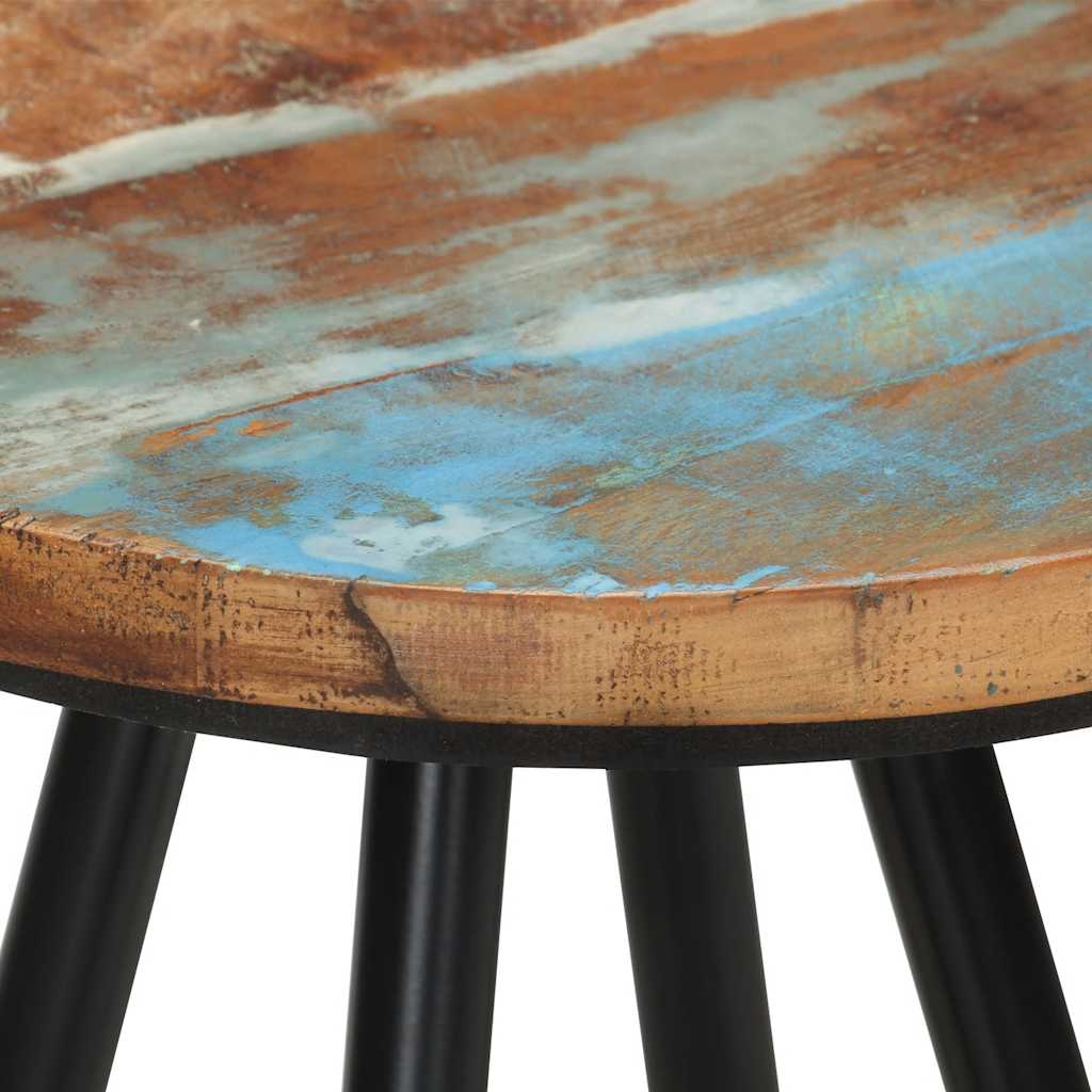 Taburetes de cocina 2 unidades madera maciza reciclada
