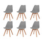 Dining chairs 2 units grey plastic