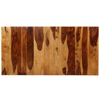 Mesa de comedor de madera maciza de acacia y acero 180 cm