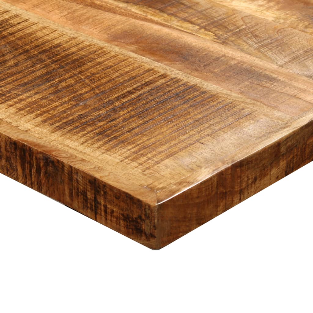 Mesa de comedor de madera maciza de mango rugosa 180 cm