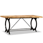 Mesa de comedor de madera maciza de mango rugosa 180 cm