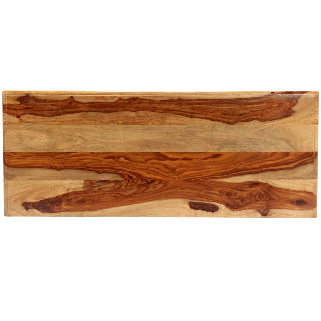 Mesa consola de madera maciza de acacia 100x40x75 cm
