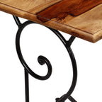 Mesa consola de madera maciza de acacia 100x40x75 cm