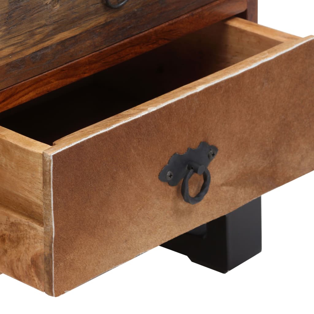 Mueble de TV de madera maciza de acacia 120x30x40 cm