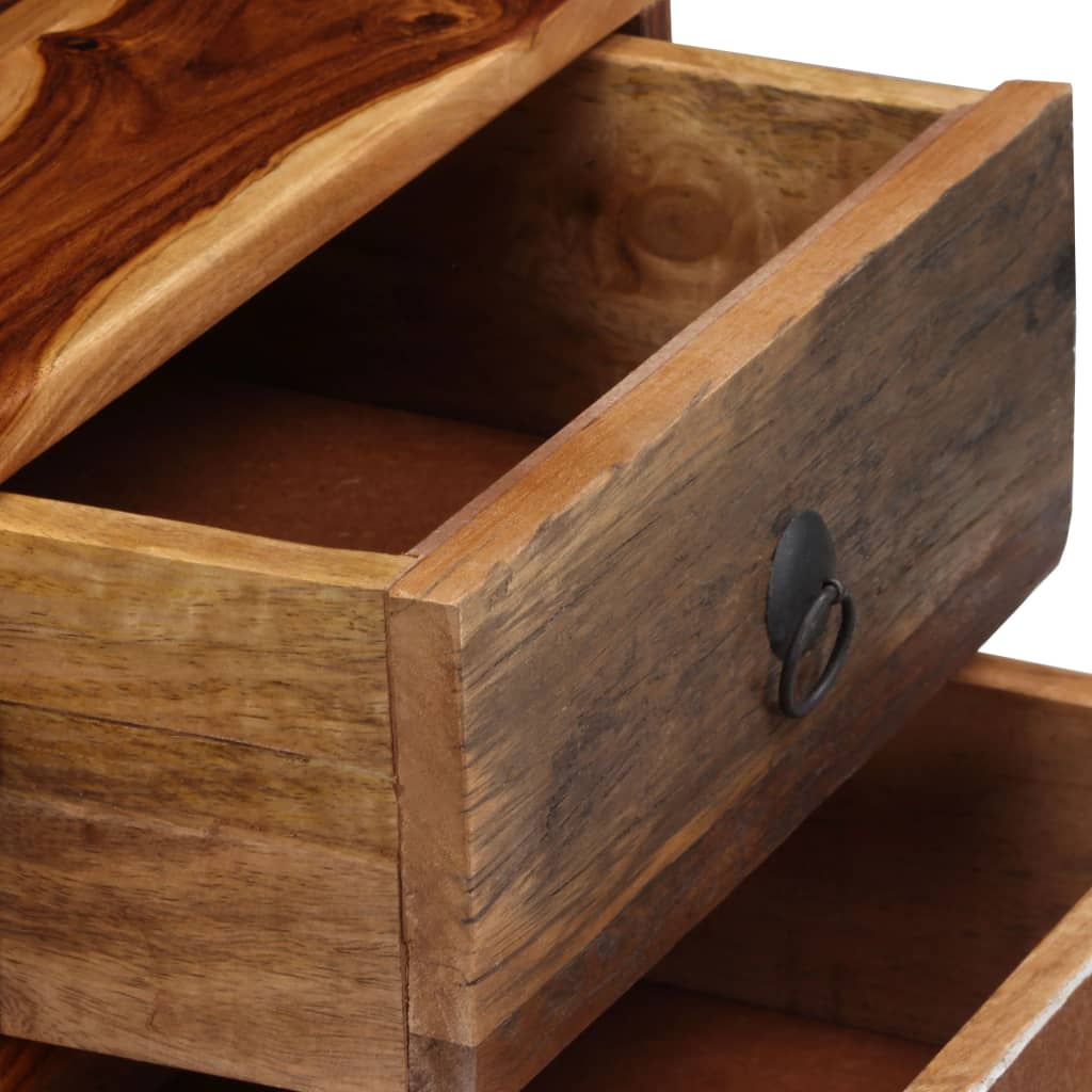 Mueble de TV de madera maciza de acacia 120x30x40 cm
