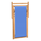 Silla de jardín de teca azul 56x105x96 cm