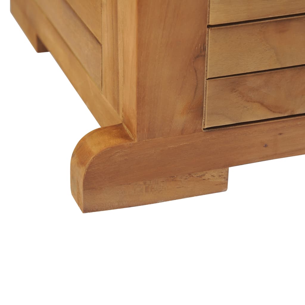 Mesa de bar plegable de madera teca maciza 155x53x105 cm