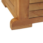 Mesa de bar plegable de madera teca maciza 155x53x105 cm