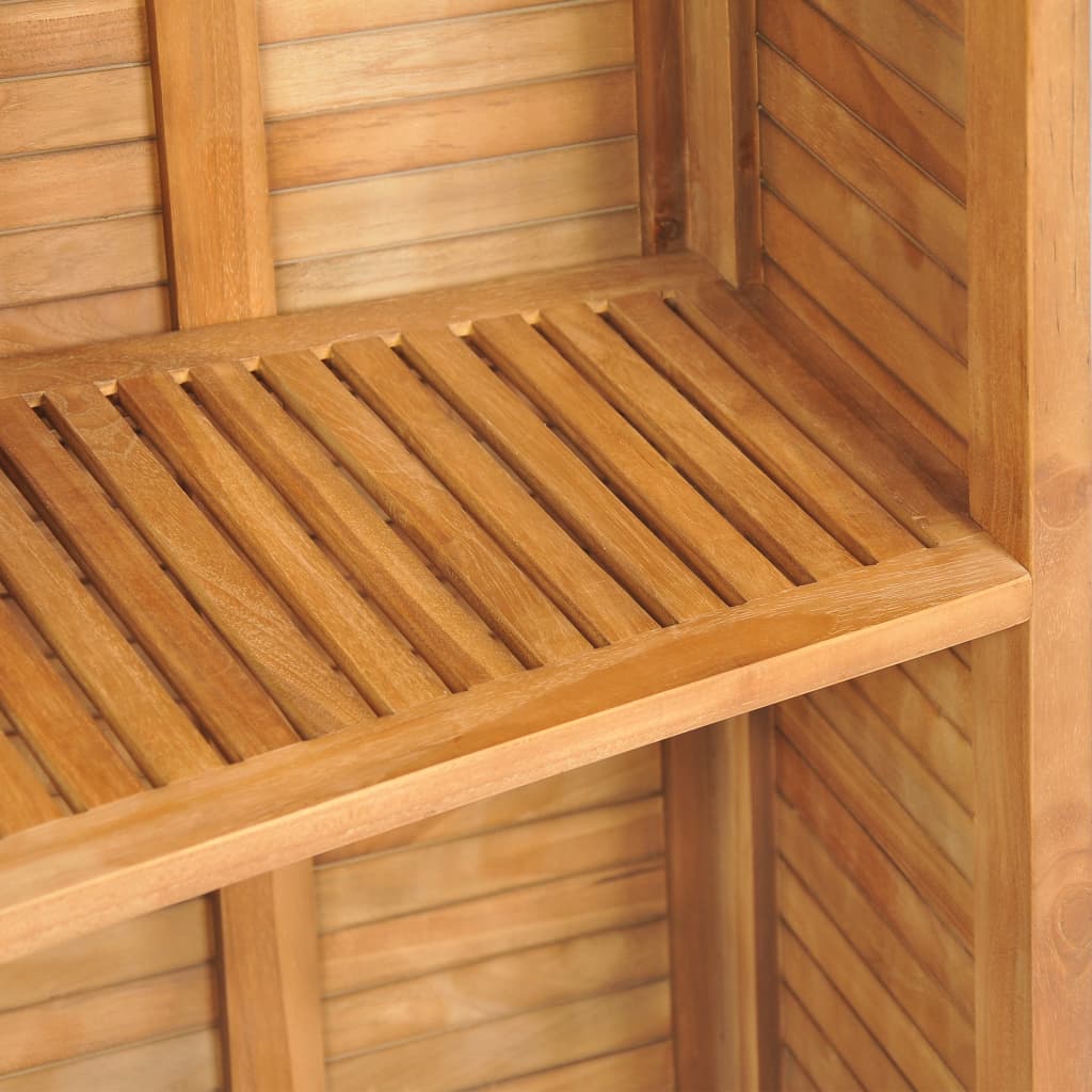 Mesa de bar plegable de madera teca maciza 155x53x105 cm