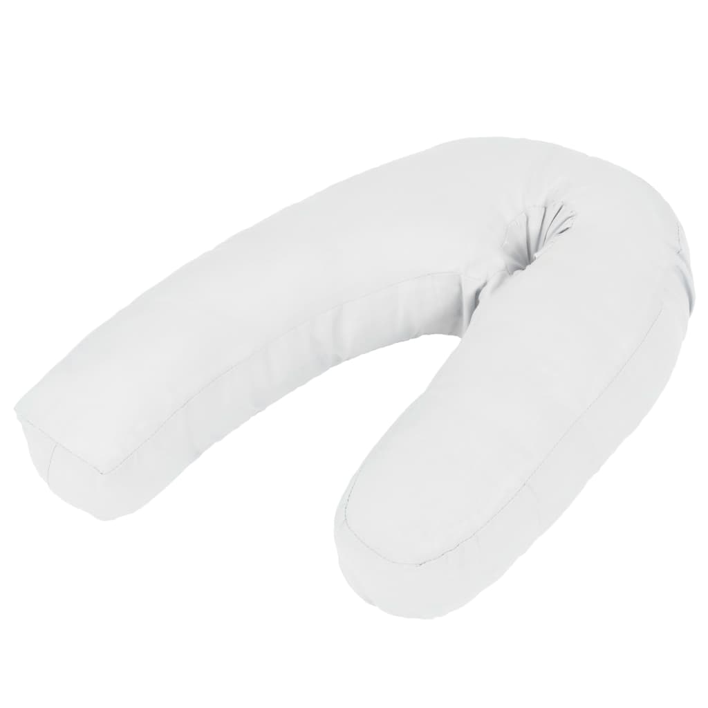 Almohada de embarazo con forma de J 54x(36-43) cm azul