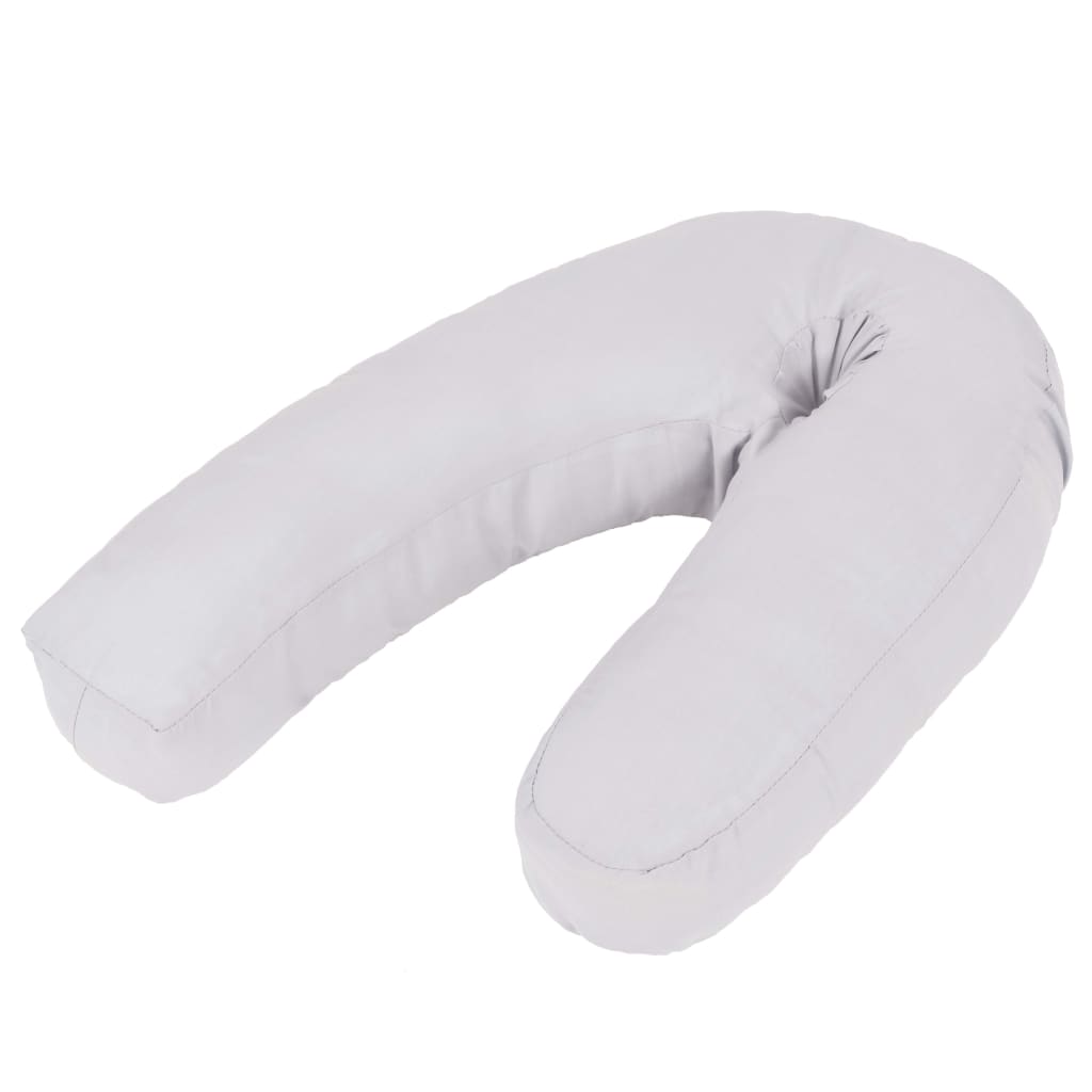 Almohada de embarazo con forma de J 54x(36-43) cm azul