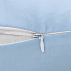 Almohada de embarazo con forma de J 54x(36-43) cm azul