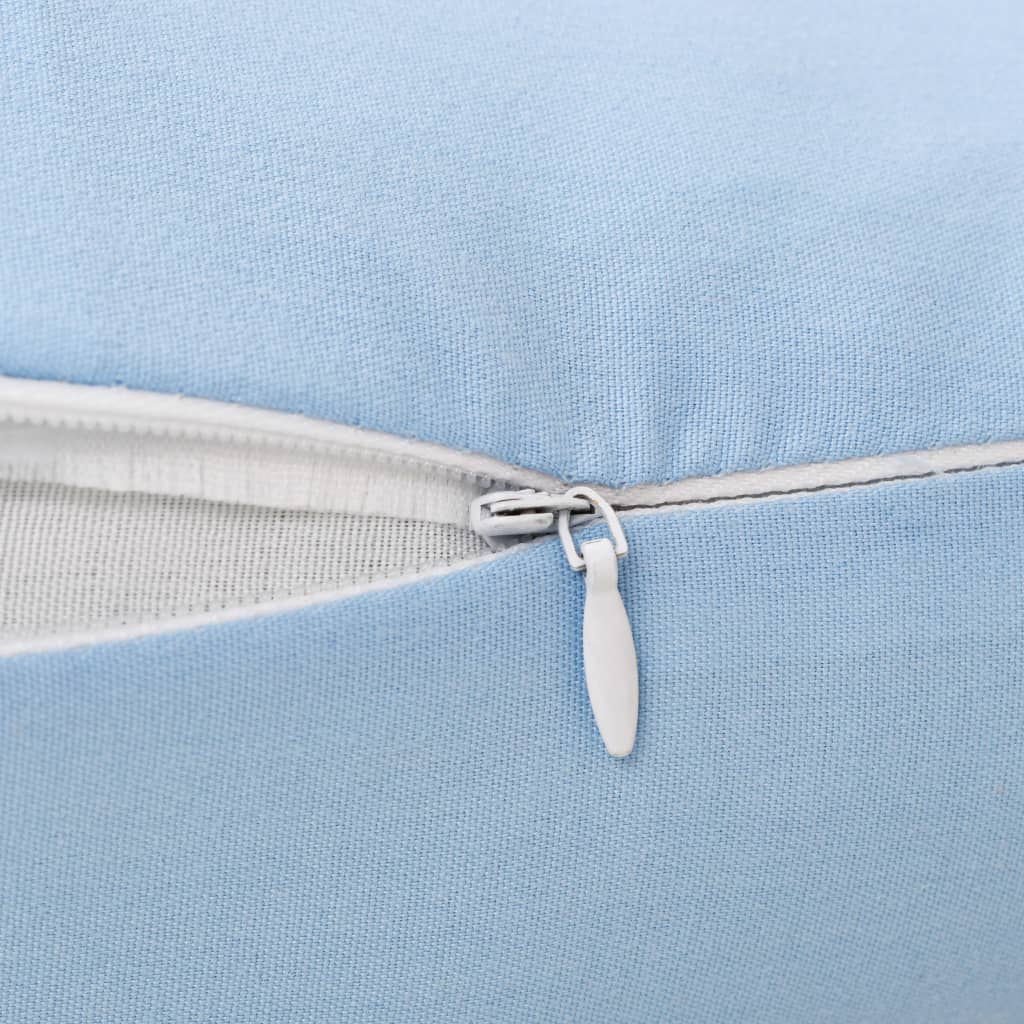 Almohada de embarazo con forma de J 54x(36-43) cm azul