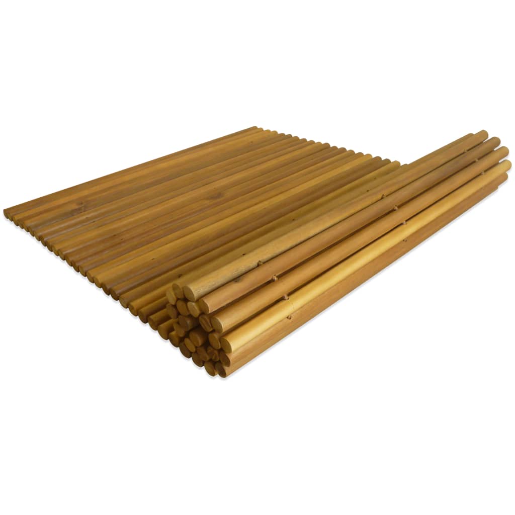 Alfombrilla de baño de madera de acacia 80x50 cm