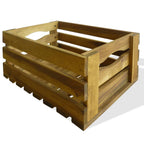 Caja de manzanas de jardín para plantar de madera de acacia