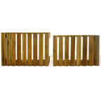 Caja de manzanas de jardín para plantar de madera de acacia