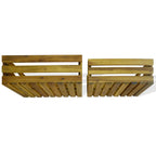 Caja de manzanas de jardín para plantar de madera de acacia