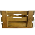 Caja de manzanas de jardín para plantar de madera de acacia