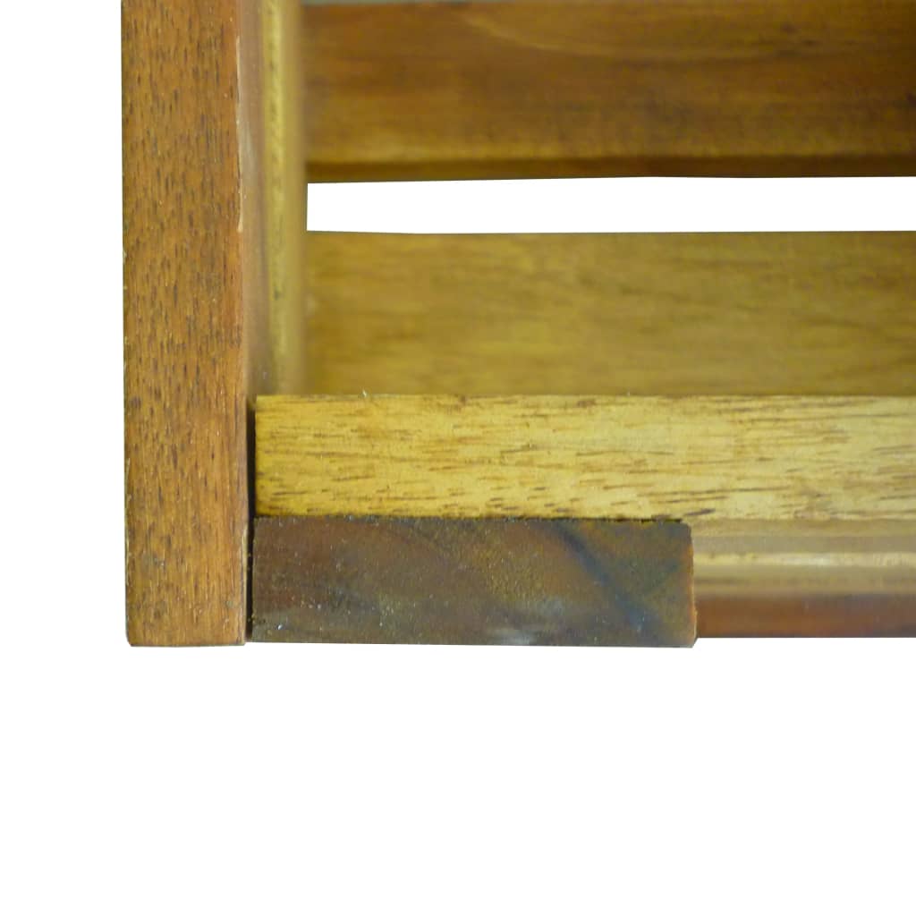 Caja de manzanas de jardín para plantar de madera de acacia