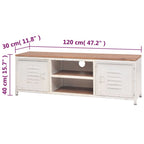 Mueble para TV blanco 120x30x40 cm