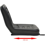 Asiento de tractor universal negro