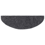 Felpudos autoadhesivos para escaleras, 15 unidades, 65 x 21 x 4 cm, gris oscuro, semicirculares, grandes