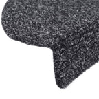 Felpudos autoadhesivos para escaleras, 15 unidades, 65 x 21 x 4 cm, gris oscuro, semicirculares, grandes