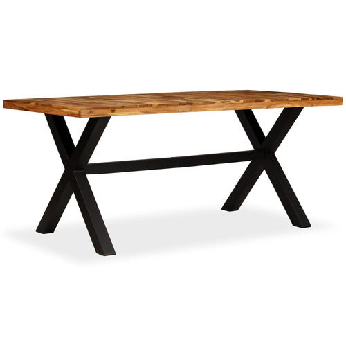 Solid acacia and mango wood dining table 180x90x76 cm
