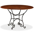 Mesa de comedor madera maciza de acacia acabado miel 120x76 cm