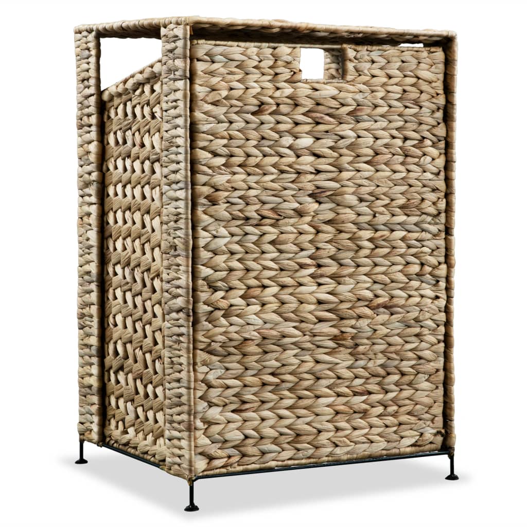 Cesto para la ropa sucia de jacinto de agua 44x34x64 cm