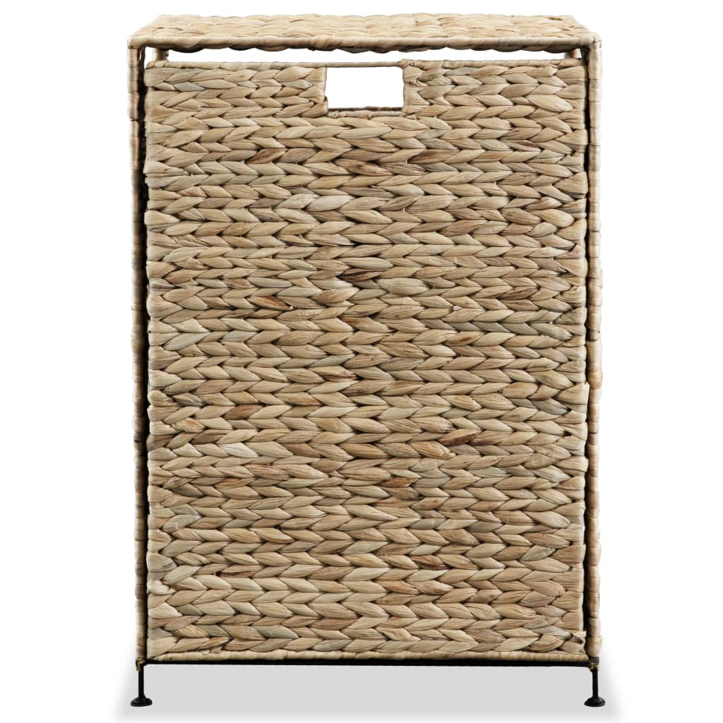 Cesto para la ropa sucia de jacinto de agua 44x34x64 cm