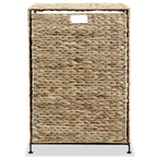 Cesto para la ropa sucia de jacinto de agua 44x34x64 cm