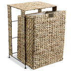 Cesto para la ropa sucia de jacinto de agua 44x34x64 cm