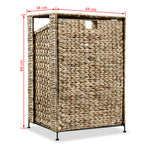 Cesto para la ropa sucia de jacinto de agua 44x34x64 cm
